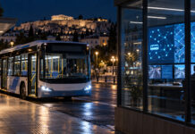 ΟΑΣΑ: Διακοπή τηλεματικής για αναβάθμιση τη νύχτα 22 προς 23 Οκτωβρίου Λεωφορείο τη νύχτα δίπλα σε κέντρο ελέγχου τηλεματικής αστικών συγκοινωνιών