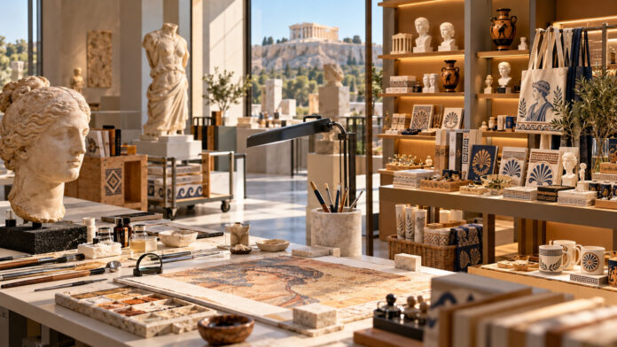 Εργαστήριο συντήρησης έργων και οργανωμένο πωλητήριο πολιτιστικού χώρου