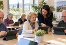 Παπάγου–Χολαργός: Από σήμερα αιτήσεις για νοητική άσκηση 60+ Άτομα άνω των 60 ετών συμμετέχουν σε καθοδηγούμενη ψηφιακή άσκηση με tablets σε δημοτικό χώρο