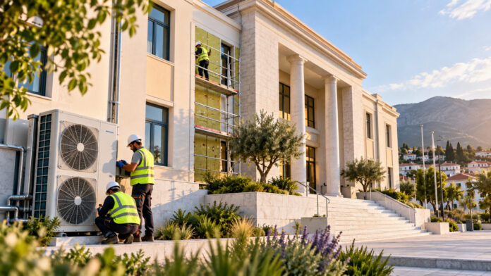 pefki-dimarcheio-energeiaki-anavathmisi-20261022-1730-1920x1080-1 Τεχνικοί εργάζονται σε συστήματα ενεργειακής αναβάθμισης δημοτικού κτιρίου
