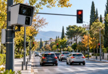 Πεύκη: Πρώτη έξυπνη κάμερα για παραβιάσεις κόκκινου στη Λεωφόρο Ειρήνης Έξυπνη κάμερα ελέγχου κυκλοφορίας δίπλα σε φωτεινό σηματοδότη σε δεντροφυτεμένη αστική λεωφόρο