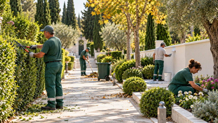 Δημοτικό συνεργείο καθαρίζει, κλαδεύει και φροντίζει διαμορφωμένους χώρους πρασίνου