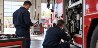 Πυροσβεστικό Σώμα: Αναρτήθηκαν οι πίνακες για 19 θέσεις Τεχνικών Τεχνικό προσωπικό ελέγχει μηχανολογικό εξοπλισμό οχήματος έκτακτης ανάγκης