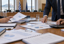 Βριλήσσια: Στο Δημοτικό Συμβούλιο οι εκθέσεις προϋπολογισμού 2025 Δημοτικοί υπάλληλοι εξετάζουν πίνακες και έγγραφα οικονομικής διαχείρισης