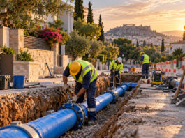 Βριλήσσια: Μειωμένη πίεση νερού από 08:30 έως 14:00 λόγω έκτακτης βλάβης Συνεργείο επισκευάζει υπόγειο αγωγό ύδρευσης σε δρόμο των βορείων προαστίων